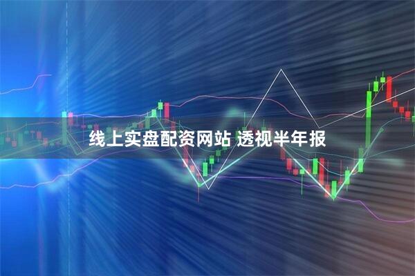 线上实盘配资网站 透视半年报
