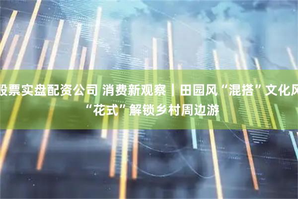股票实盘配资公司 消费新观察｜田园风“混搭”文化风 “花式”解锁乡村周边游