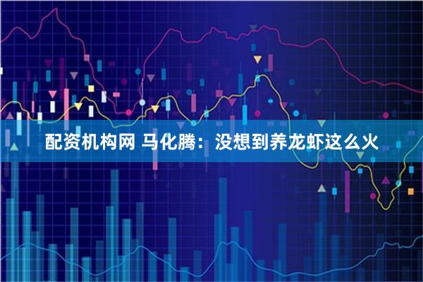 配资机构网 马化腾：没想到养龙虾这么火